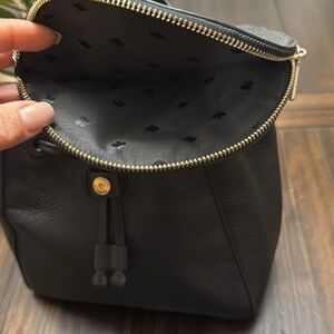 Kate Spade Black Leather Backpack